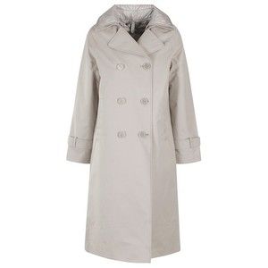 Duno Glenda Brenda Light Grey Trench Coat - NWT